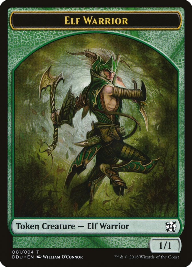 Elf Warrior [Duel Decks: Elves vs. Inventors Tokens] | Play N Trade Winnipeg