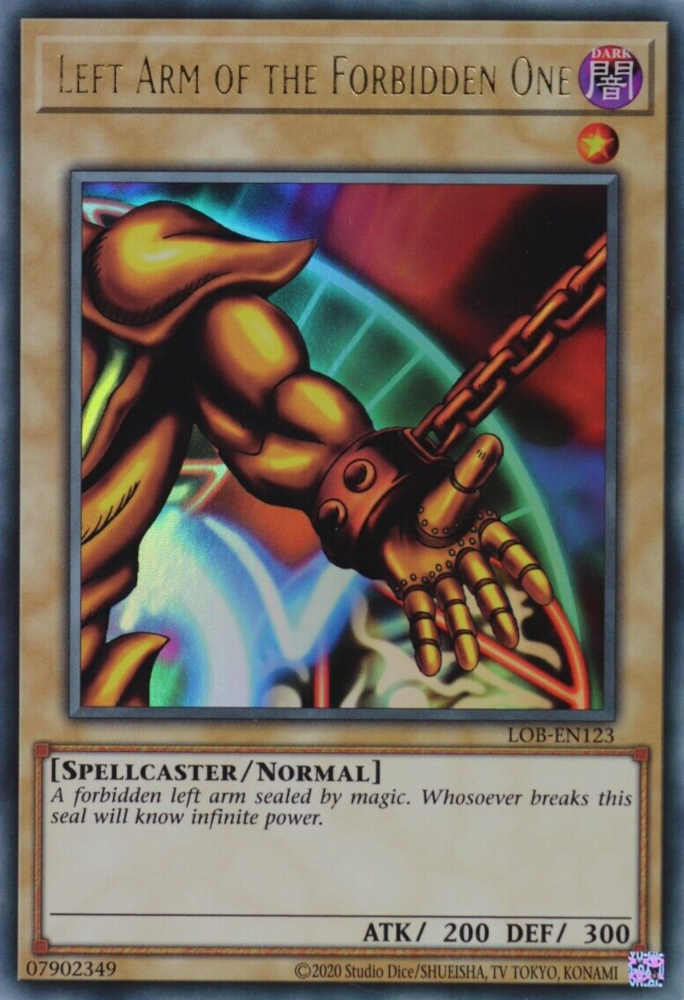 Left Arm of the Forbidden One (25th Anniversary) [LOB-EN123] Ultra Rare | Play N Trade Winnipeg