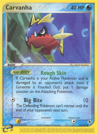 Carvanha (51/109) [EX: Ruby & Sapphire] | Play N Trade Winnipeg