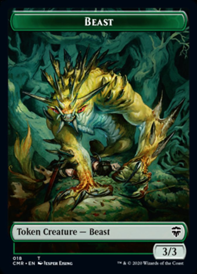 Beast (18) // Beast Token (19) [Commander Legends Tokens] | Play N Trade Winnipeg