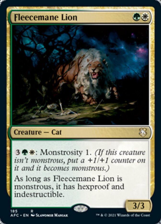 Fleecemane Lion [Dungeons & Dragons: Adventures in the Forgotten Realms Commander] | Play N Trade Winnipeg