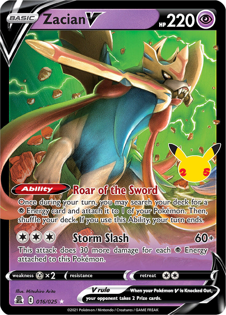 Zacian V (016/025) [Celebrations: 25th Anniversary] | Play N Trade Winnipeg