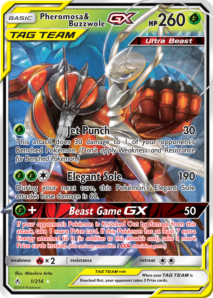 Pheromosa & Buzzwole GX (1/214) [Sun & Moon: Unbroken Bonds] | Play N Trade Winnipeg