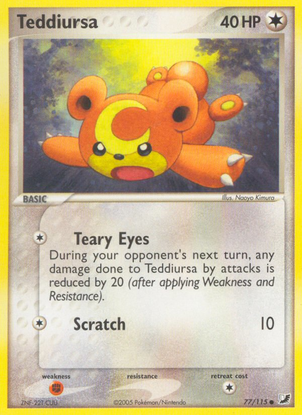 Teddiursa (77/115) [EX: Unseen Forces] | Play N Trade Winnipeg