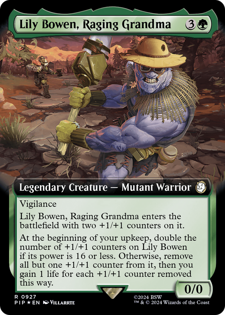 Lily Bowen, Raging Grandma (Extended Art) (Surge Foil) [Fallout] | Play N Trade Winnipeg