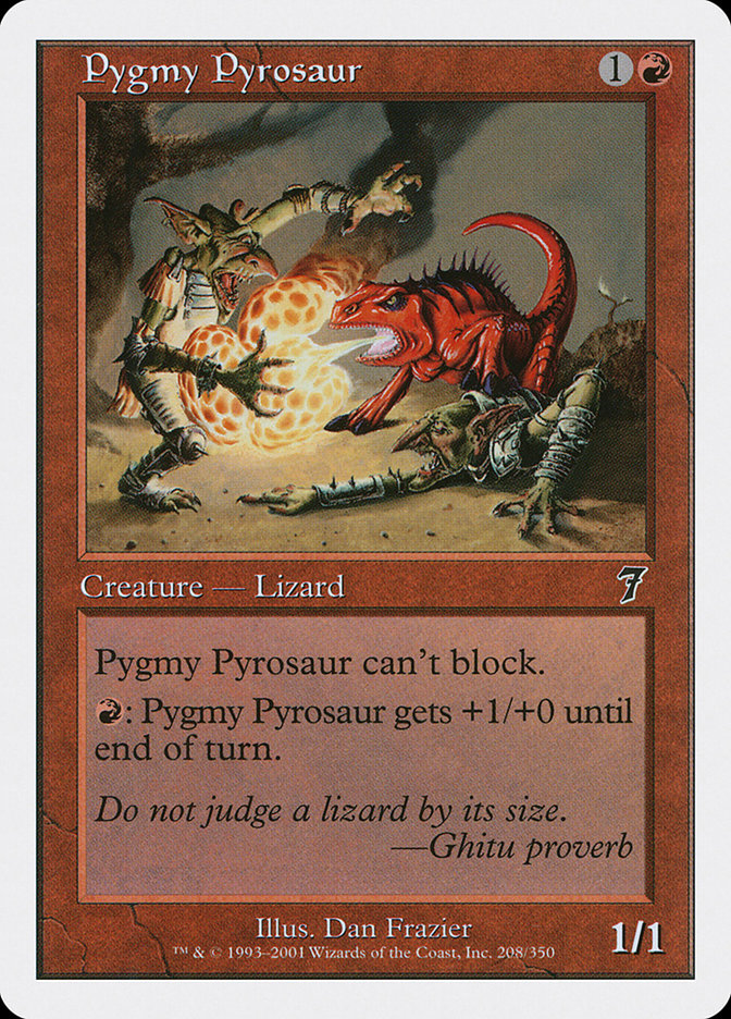 Pygmy Pyrosaur [Seventh Edition] | Play N Trade Winnipeg