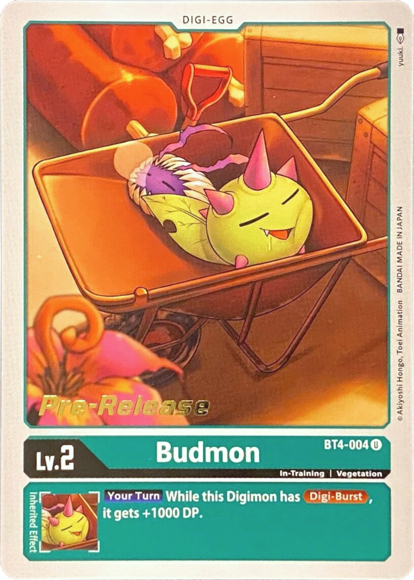 Budmon [BT4-004] [Great Legend Pre-Release Promos] | Play N Trade Winnipeg