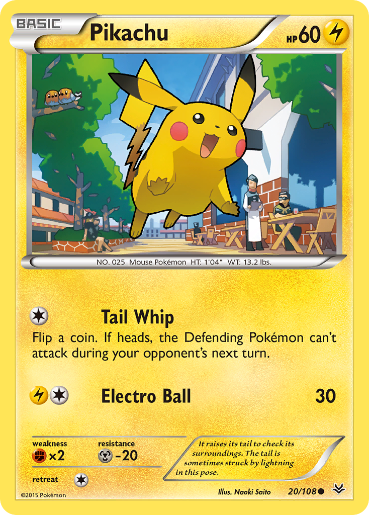 Pikachu (20/108) [XY: Roaring Skies] | Play N Trade Winnipeg