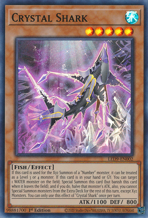 Crystal Shark [LED9-EN002] Super Rare | Play N Trade Winnipeg