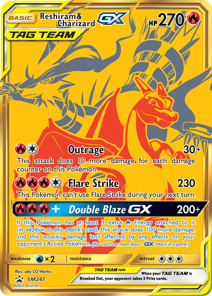 Reshiram & Charizard GX (SM247) (Jumbo Card) [Sun & Moon: Black Star Promos] | Play N Trade Winnipeg