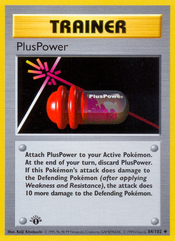 PlusPower (84/102) (Shadowless) [Base Set 1st Edition] | Play N Trade Winnipeg