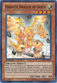 Hieratic Dragon of Gebeb [GAOV-EN019] Super Rare | Play N Trade Winnipeg