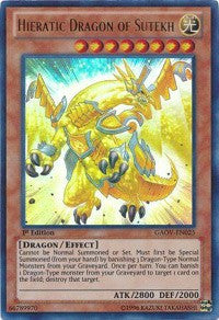 Hieratic Dragon of Sutekh [GAOV-EN025] Ultra Rare | Play N Trade Winnipeg