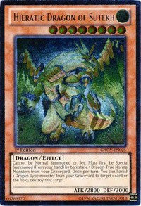 Hieratic Dragon of Sutekh (UTR) [GAOV-EN025] Ultimate Rare | Play N Trade Winnipeg