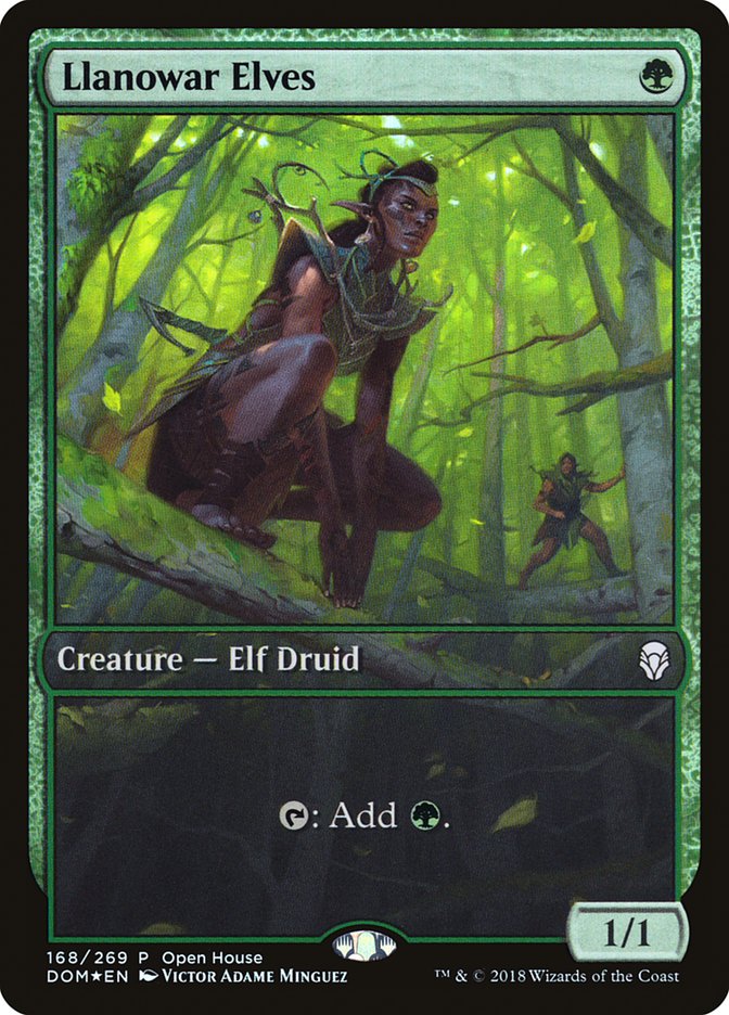 Llanowar Elves (Open House) [Dominaria Promos] | Play N Trade Winnipeg