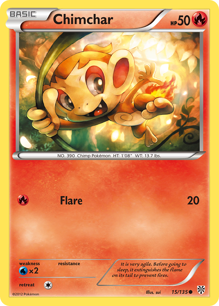 Chimchar (15/135) [Black & White: Plasma Storm] | Play N Trade Winnipeg