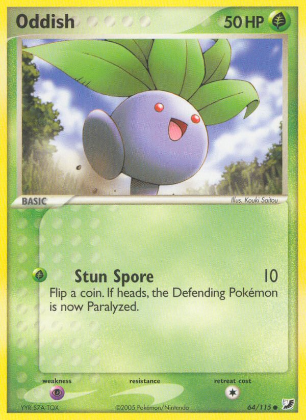 Oddish (64/115) [EX: Unseen Forces] | Play N Trade Winnipeg