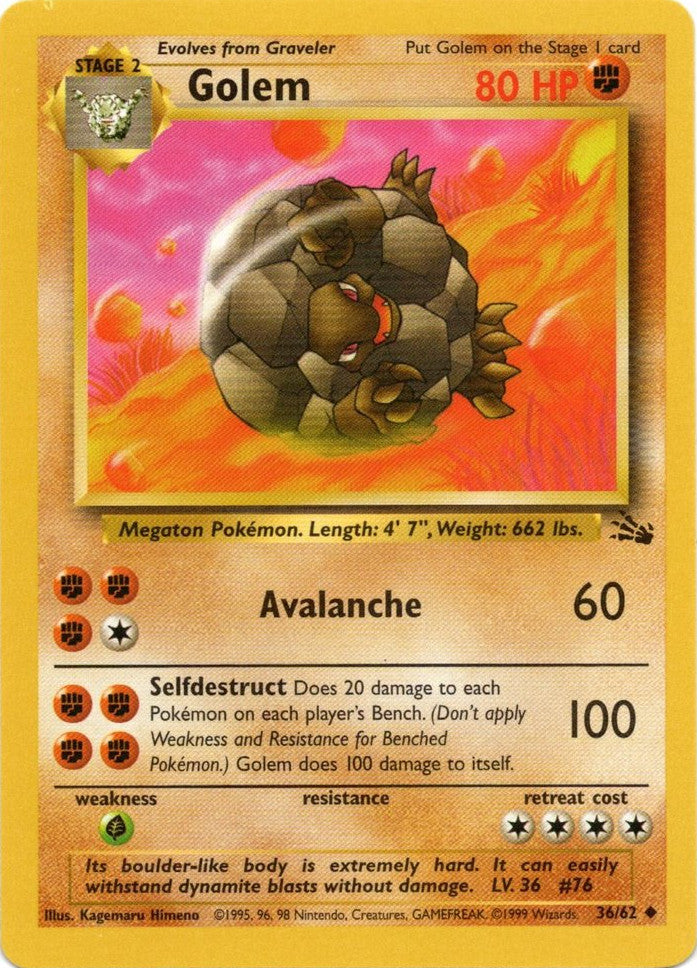 Golem (36/62) [Fossil Unlimited] | Play N Trade Winnipeg