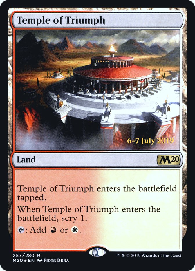 Temple of Triumph  [Core Set 2020 Prerelease Promos] | Play N Trade Winnipeg