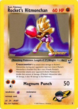 Rocket's Hitmonchan (9) (Jumbo Card) [Best of Promos] | Play N Trade Winnipeg