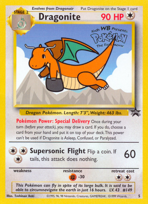 Dragonite (5) [Wizards of the Coast: Black Star Promos] | Play N Trade Winnipeg