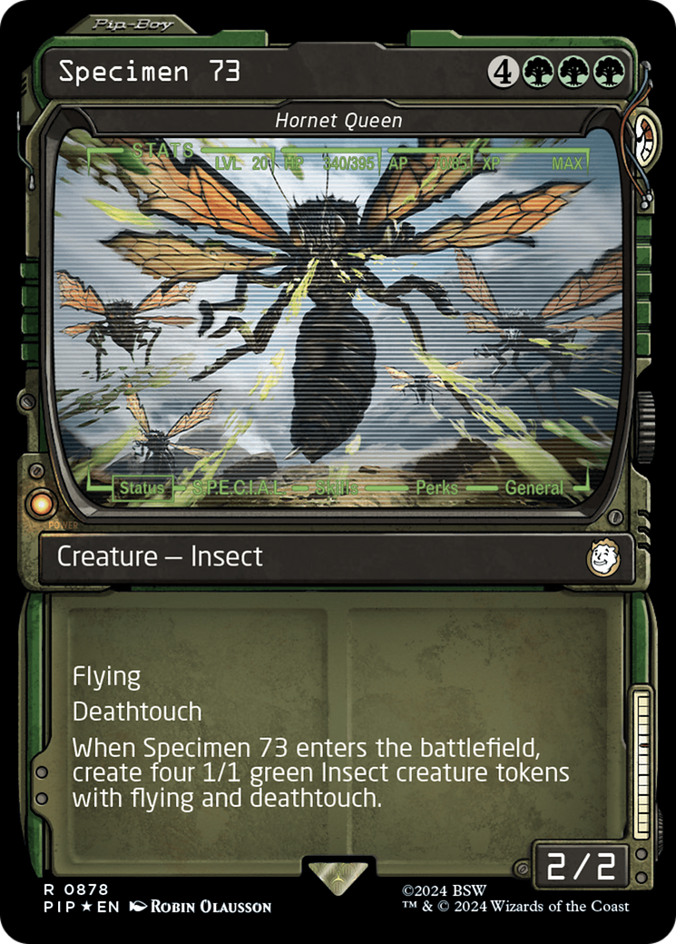 Specimen 73 - Hornet Queen (Showcase) (Surge Foil) [Fallout] | Play N Trade Winnipeg