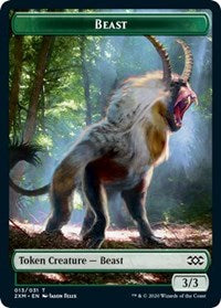 Beast // Thopter (008) Double-sided Token [Double Masters Tokens] | Play N Trade Winnipeg