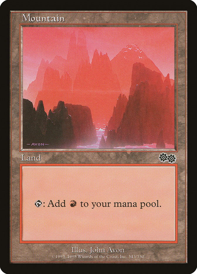 Mountain (343) [Urza's Saga] | Play N Trade Winnipeg