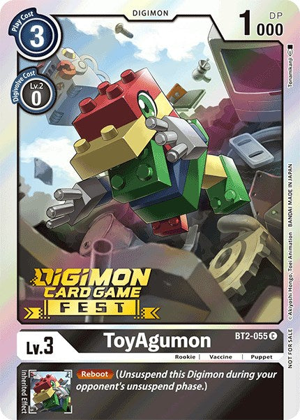 ToyAgumon [BT2-055] (Digimon Card Game Fest 2022) [Release Special Booster Promos] | Play N Trade Winnipeg