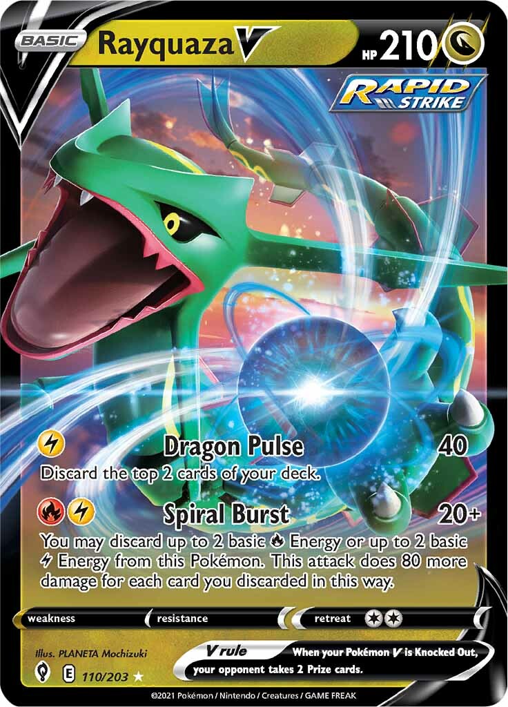 Rayquaza V (110/203) [Sword & Shield: Evolving Skies] | Play N Trade Winnipeg