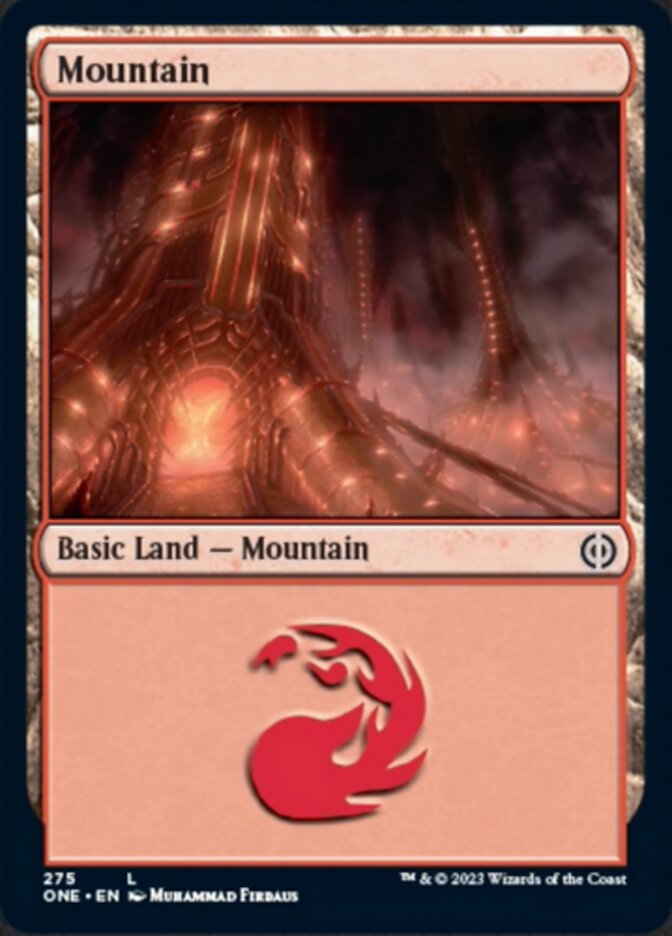 Mountain (275) [Phyrexia: All Will Be One] | Play N Trade Winnipeg