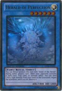 Herald of Perfection [GLD5-EN030] Ghost/Gold Rare | Play N Trade Winnipeg