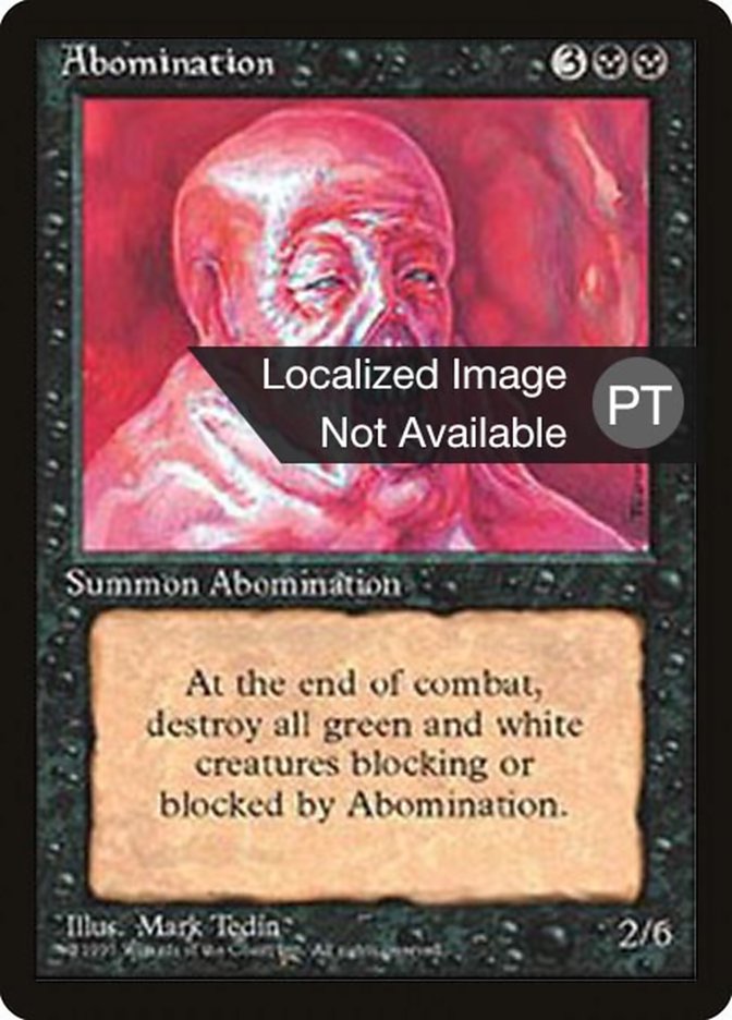 Abomination [Fourth Edition (Foreign Black Border)] | Play N Trade Winnipeg