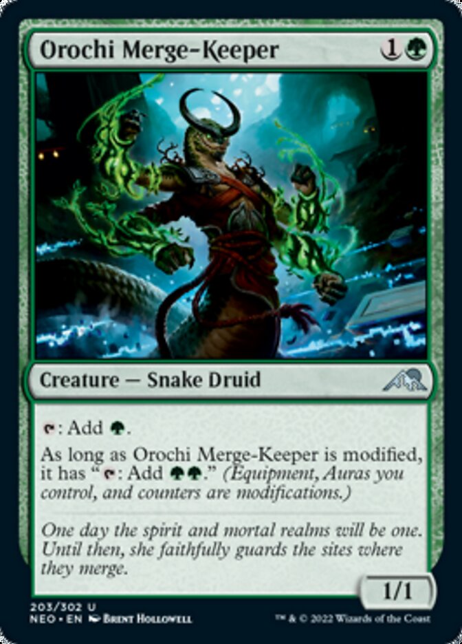 Orochi Merge-Keeper [Kamigawa: Neon Dynasty] | Play N Trade Winnipeg