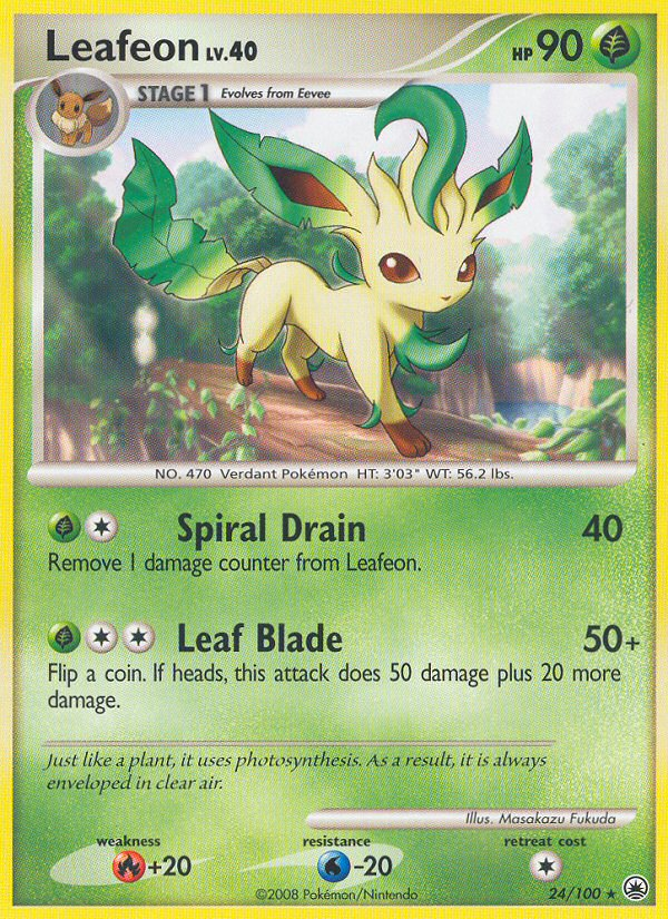 Leafeon (24/100) [Diamond & Pearl: Majestic Dawn] | Play N Trade Winnipeg