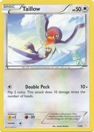 Taillow (7/30) [XY: Trainer Kit 3 - Pikachu Libre] | Play N Trade Winnipeg