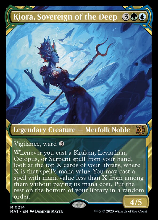 Kiora, Sovereign of the Deep (Showcase Halo Foil) [March of the Machine: The Aftermath] | Play N Trade Winnipeg