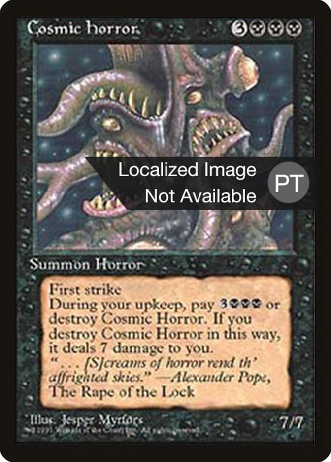 Cosmic Horror [Fourth Edition (Foreign Black Border)] | Play N Trade Winnipeg