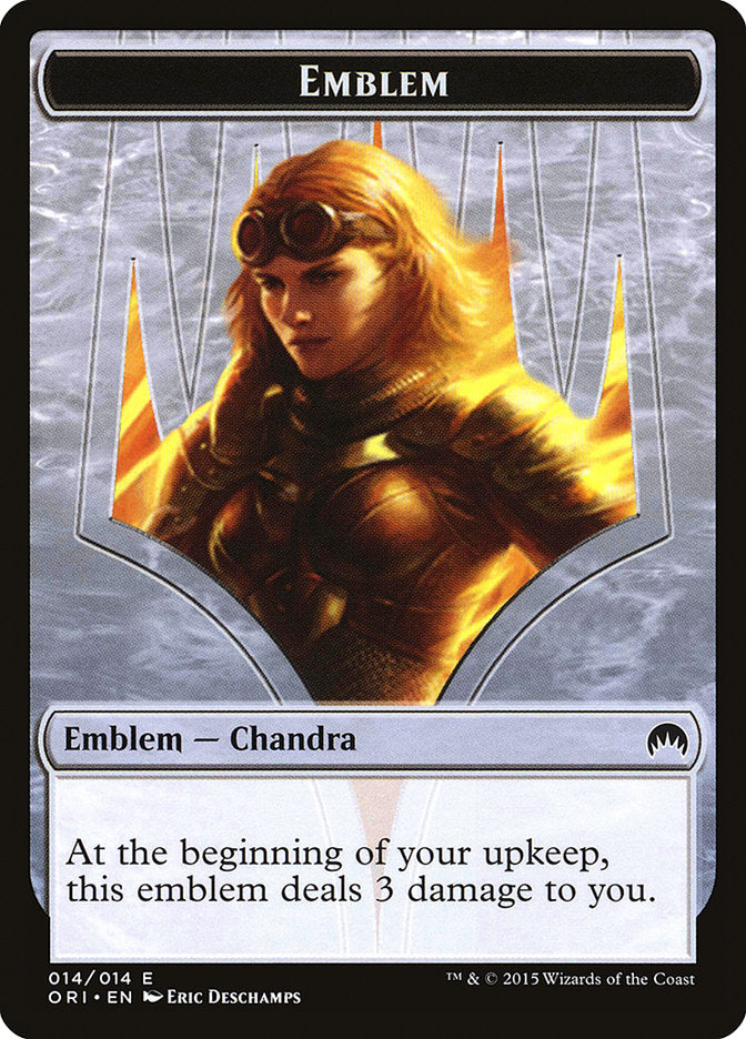Chandra, Roaring Flame Emblem [Magic Origins Tokens] | Play N Trade Winnipeg
