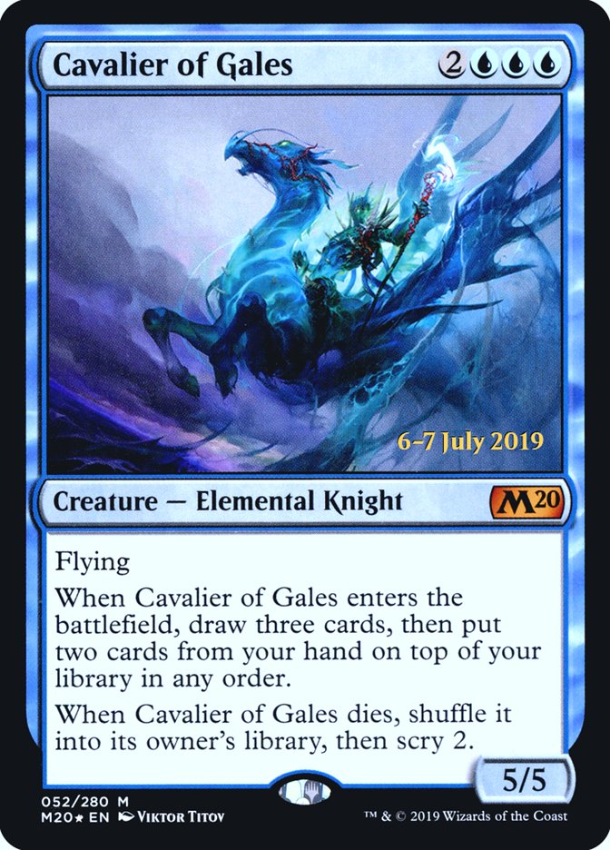 Cavalier of Gales  [Core Set 2020 Prerelease Promos] | Play N Trade Winnipeg