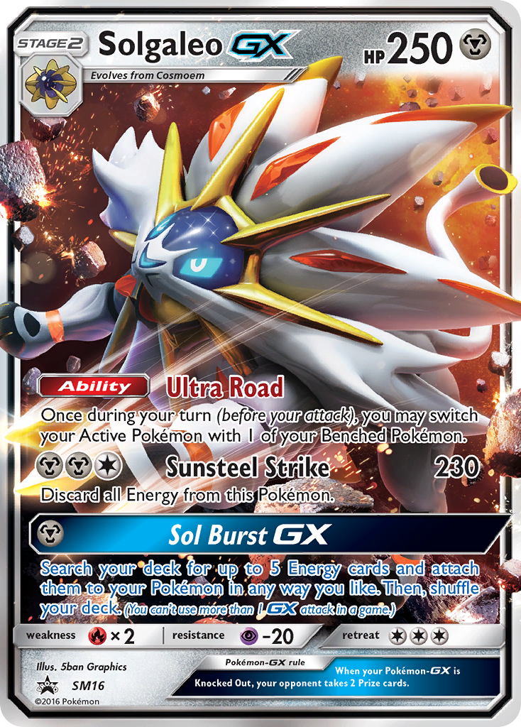 Solgaleo GX (SM16) [Sun & Moon: Black Star Promos] | Play N Trade Winnipeg