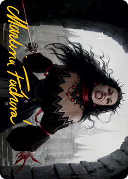 Voldaren Stinger Art Card (Gold-Stamped Signature) [Innistrad: Midnight Hunt Art Series] | Play N Trade Winnipeg
