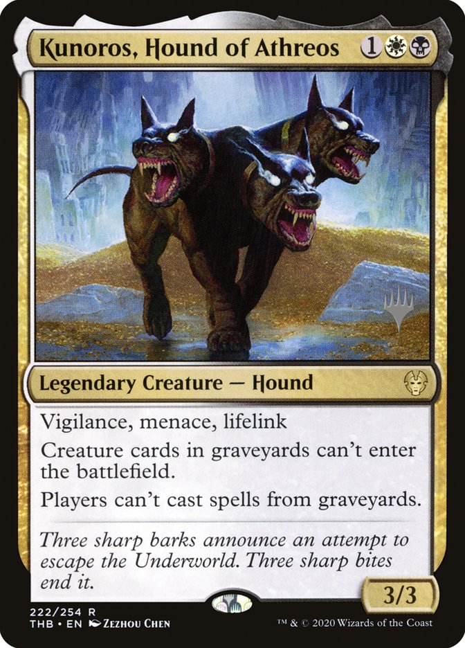 Kunoros, Hound of Athreos (Promo Pack) [Theros Beyond Death Promos] | Play N Trade Winnipeg