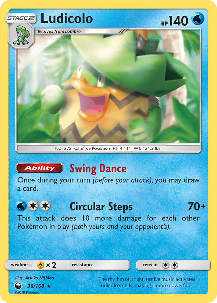 Ludicolo (38/168) [Sun & Moon: Celestial Storm] | Play N Trade Winnipeg