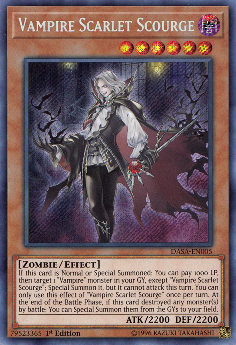 Vampire Scarlet Scourge [DASA-EN005] Secret Rare | Play N Trade Winnipeg