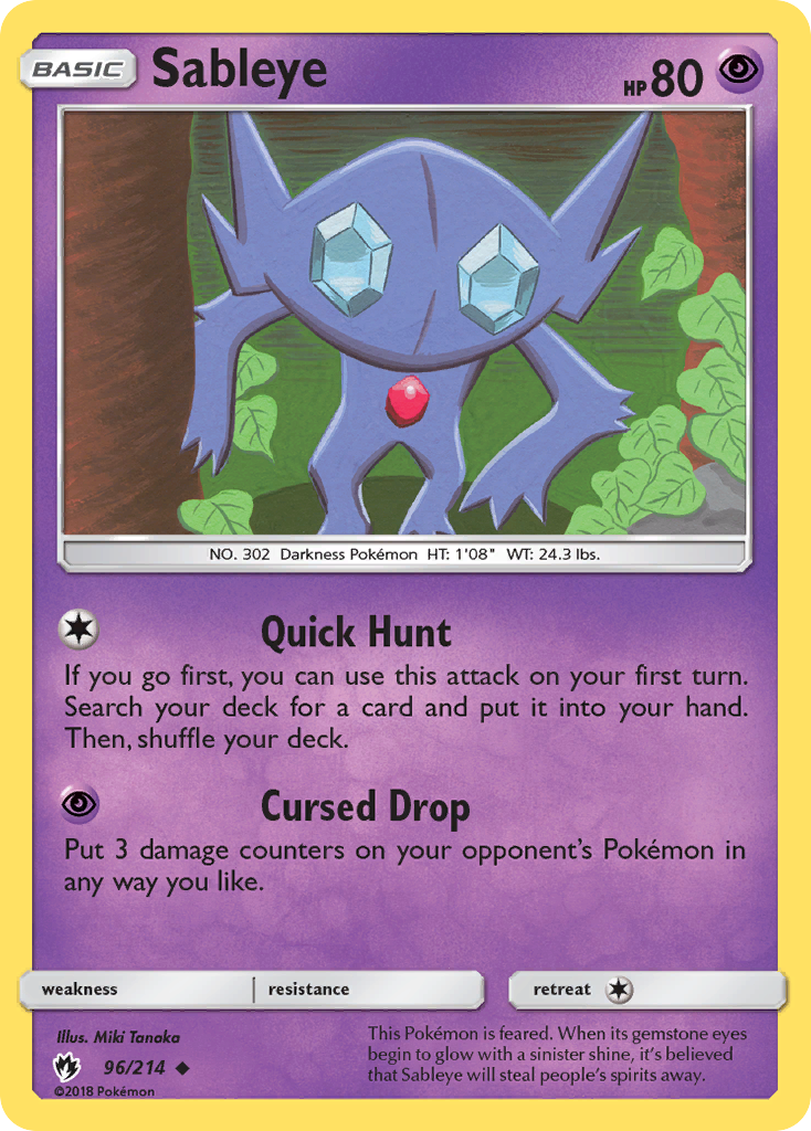 Sableye (96/214) [Sun & Moon: Lost Thunder] | Play N Trade Winnipeg