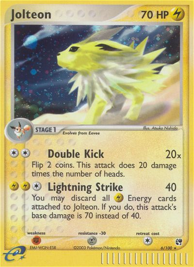 Jolteon (6/100) [EX: Sandstorm] | Play N Trade Winnipeg