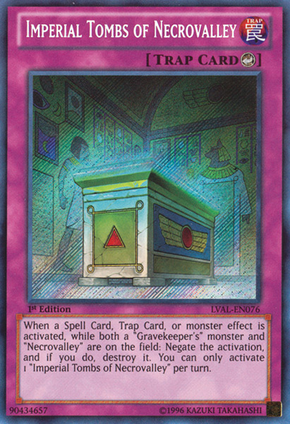 Imperial Tombs of Necrovalley [LVAL-EN076] Secret Rare | Play N Trade Winnipeg