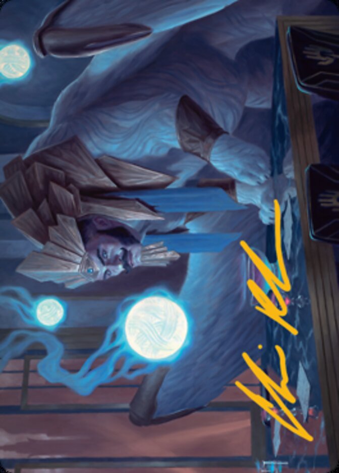 Tivit, Seller of Secrets Art Card (Gold-Stamped Signature) [Streets of New Capenna Art Series] | Play N Trade Winnipeg