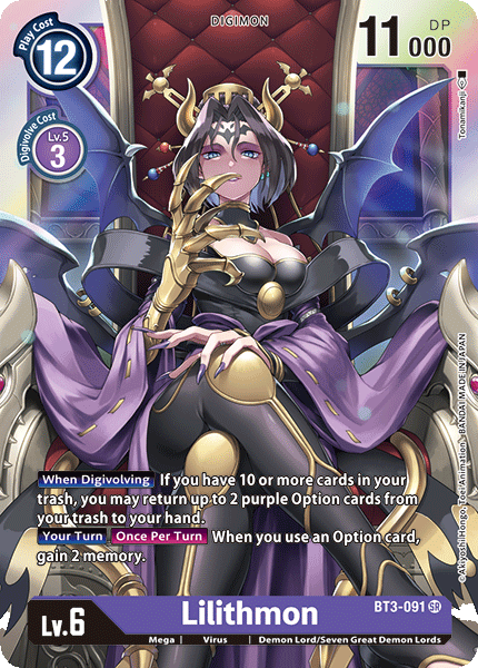 Lilithmon [BT3-091] [Release Special Booster Ver.1.0] | Play N Trade Winnipeg